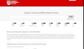 
							         Queen's University Belfast Research Portal - Research Directory ...								  
							    