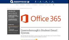 
							         Queensborough's New Student Email System								  
							    