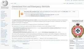 
							         Queensland Fire and Emergency Services - Wikipedia								  
							    