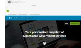 
							         Queensland Government - My account								  
							    