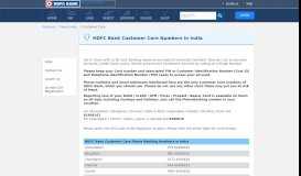 
							         Queries, Feedback or Complaints - HDFC Bank								  
							    