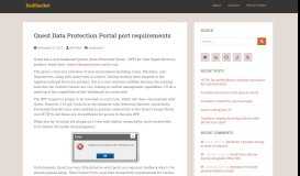 
							         Quest Data Protection Portal port requirements – faultbucket								  
							    