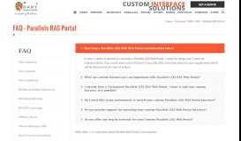 
							         Questions about Parallels RAS Web Portal customization | FAQ								  
							    