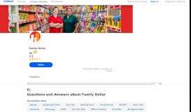 
							         Questions and Answers about Family Dollar | Indeed.com								  
							    