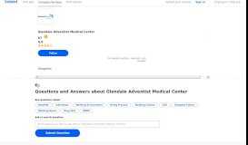 
							         Questions and Answers about Glendale Adventist Medical Center ...								  
							    