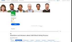 
							         Questions and Answers about H&R Block Hiring Process | Indeed.com								  
							    