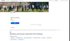 
							         Questions and Answers about NCS The Challenge | Indeed.co.uk								  
							    