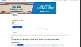 
							         Questions and Answers about Ross Dress For Less Dress Code ...								  
							    