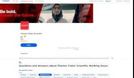 
							         Questions and Answers about Thermo Fisher Scientific ...								  
							    