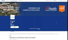 
							         Questions and Answers about UF Health | Indeed.com								  
							    