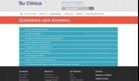 
							         Questions and Answers : Su Clinica								  
							    