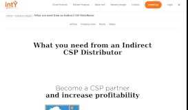 
							         Questions you should be asking a CSP distributor. - intY								  
							    