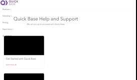 
							         Quick Base Customer Support - Online Database Help | Quick Base								  
							    