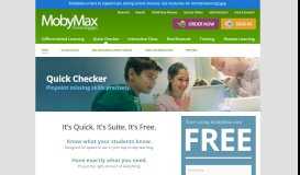 
							         Quick Checker | MobyMax								  
							    