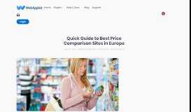 
							         Quick Guide to the Best Price Comparison Sites in Europe - WebAppick								  
							    
