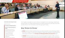 
							         Quick IT Guide (Faculty And Staff) - Montclair State University								  
							    