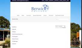 
							         Quick Links - Berwick College								  
							    