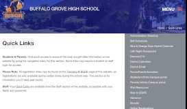
							         - Quick Links | Buffalo Grove High School								  
							    