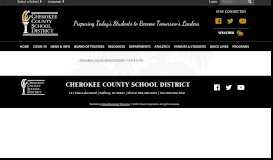 
							         Quick Links - Cherokee County School District								  
							    