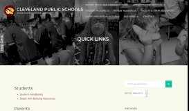 
							         Quick Links – Cleveland Public Schools								  
							    