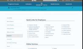 
							         Quick Links for Employees | Wake Technical Community College								  
							    