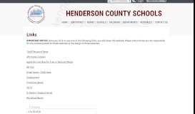 
							         Quick Links - Henderson County Schools								  
							    