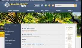 
							         Quick Links - Hidalgo County, TX - Official Website								  
							    