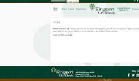 
							         Quick Links - Kingsport City Schools								  
							    