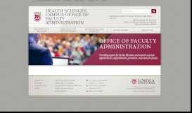 
							         Quick Links: Loyola University Chicago Health Sciences Division								  
							    