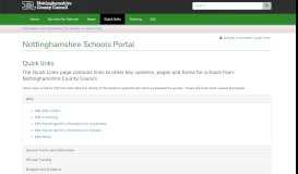 
							         Quick links | NCC Schools Portal - Nottinghamshire County Council								  
							    