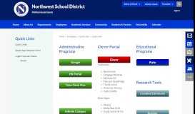 
							         Quick Links - Northwest School District								  
							    