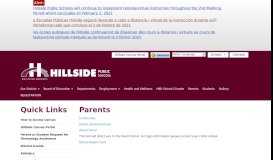 
							         Quick Links - Parents - Hillside Public Schools								  
							    