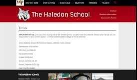 
							         Quick Links - The Haledon School								  
							    