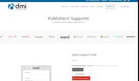 
							         Quick links to publisher's supports (portal, docs, videos, training ...) • DMI								  
							    