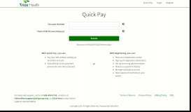 
							         Quick Pay - Trios Health - Customer Service Online								  
							    
