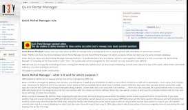 
							         Quick Portal Manager - TrainzOnline - Trainz Wiki								  
							    