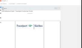 
							         Quick Reference Card - Travelport Customer Portal - studylib.net								  
							    