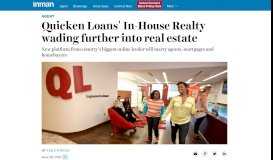 
							         Quicken Loans' In-House Realty Wading Further Into Real Estate								  
							    