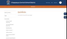 
							         Quicklinks - Chappaqua Central School District								  
							    