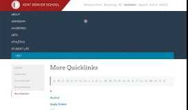 
							         Quicklinks - Kent Denver School								  
							    