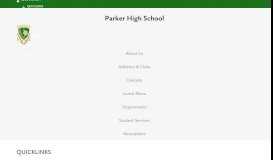 
							         Quicklinks - Parker High School								  
							    