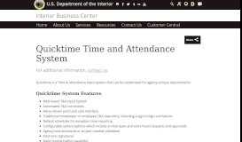 
							         Quicktime Time and Attendance System | U.S. ... - DOI.gov								  
							    
