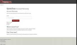 
							         QuickTrax Account Recovery - Cheeseman Transport								  
							    