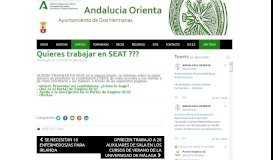 
							         Quieres trabajar en SEAT ??? – Andalucia Orienta								  
							    