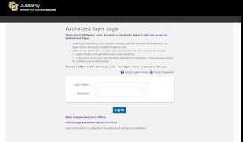 
							         QuikPAY(R) Authorized Payer Login								  
							    