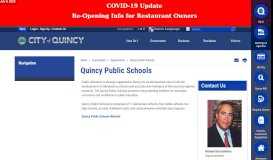 
							         Quincy Public Schools - Quincy, MA								  
							    