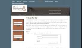 
							         R. Bell & Associates, P.C., CPAs Firm, Tax, Accounting: Client Portal								  
							    