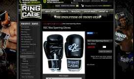 
							         R2C 16oz Sparring Gloves - Ring to Cage								  
							    