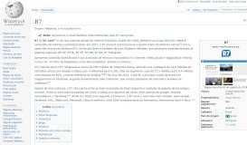
							         R7 – Wikipédia, a enciclopédia livre								  
							    