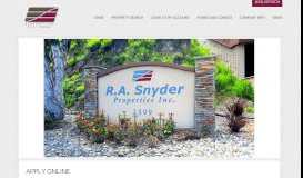 
							         R.A. Snyder Property Search - RA Snyder Properties								  
							    